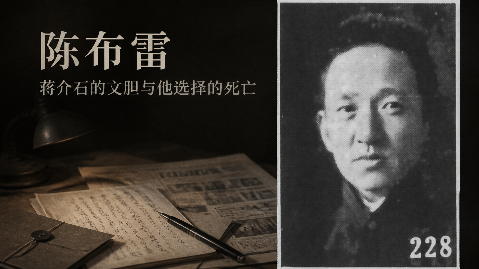 陈布雷：蒋介石的文胆与他选择的死亡